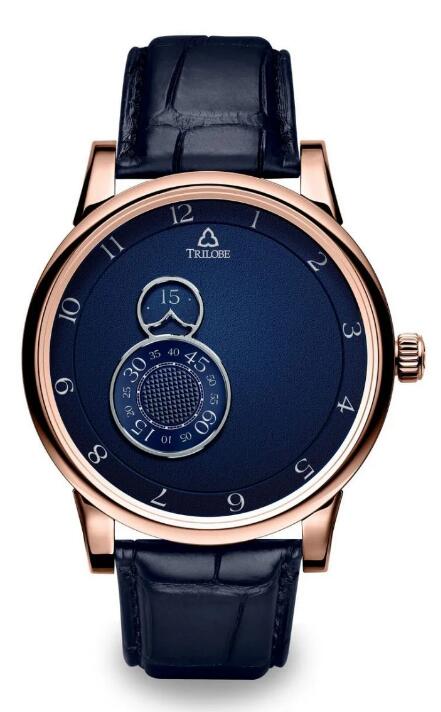 Trilobe Nuit Fantastique Grained Blue Rose Gold NF03BG Replica Watch